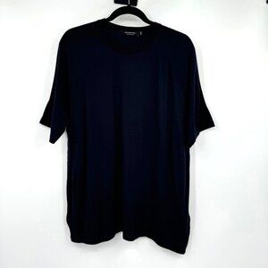 Ermenegildo Zegna Navy Blue Wool High Performance Crew Neck T-Shirt XL